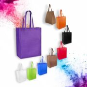 Bolsa ecologica con fuelle de almacenamiento no tejida y portátil unisex