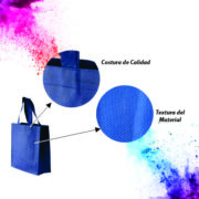 Bolsa ecologica con fuelle de almacenamiento no tejida y portátil unisex - Imagen 3