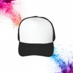 Gorra para sublimar de malla con esponja blanca