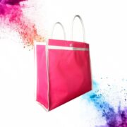 Bolsa Mediana con asa de Popote fabricada en Poliéster o Canasta - Imagen 4